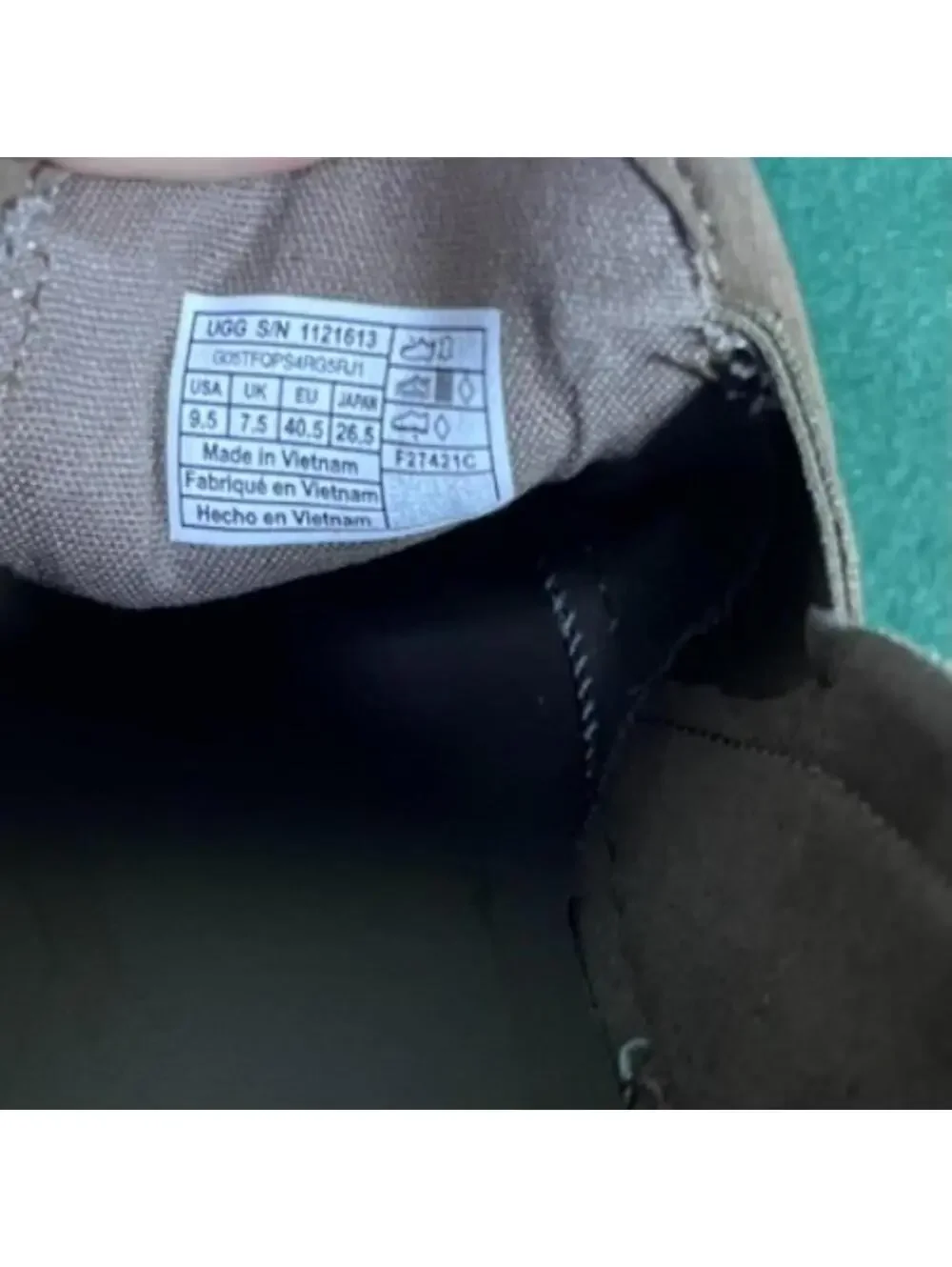 UGG Cahlvan Slip On Loafer Platform Sneaker Brown Suede Shoes Womens Size 9.5 - Picture 7 of 7
